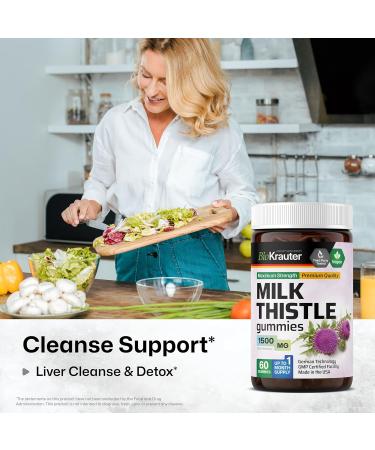 BIO KRAUTER Milk Thistle 60 Gummies & Milk Thistle Tincture 4 Fl. Oz - Buy Online on GoSupps.com