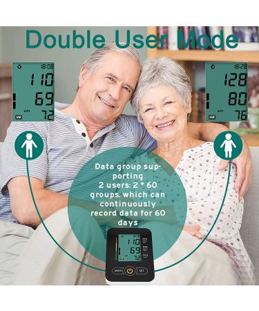 Portable Fully Automatic Digital Blood Pressure Monitor with Extra Large Cuffs - Home Use BP Monitor with Large LCD Display (Black) - Buy Online on GoSupps.com