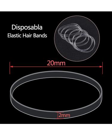 2000 Transparent Elastic Hair Ties - Durable Rubber Bands for Kids & Women | cwokwewei Hair Accessories in Box - Buy Online on GoSupps.com