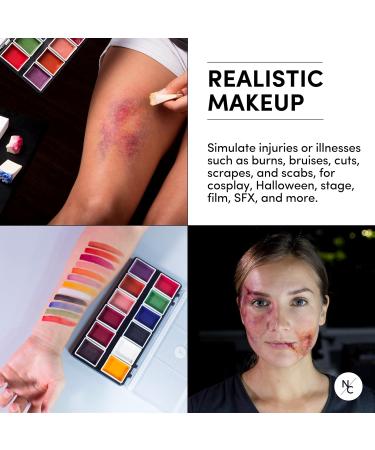 FX Alcohol-Activated 12 Colors Makeup Palette | Highly Pigmented Professional Makeup for Stage Film Costumes & Cosplay - Buy Online on GoSupps.com