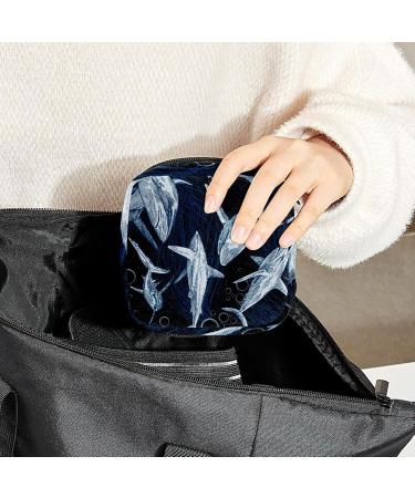 Shop Women's Bonds Storage Pockets Stillpad Holder - Portable Period Kit with Shark Pattern | Feminine Product Bag for Girls - Buy Online on GoSupps.com