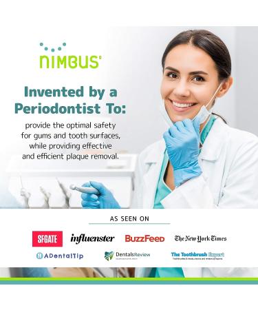 Nimbus Extra Soft Toothbrushes - Periodontist Designed for Sensitive Teeth and Receding Gums - 10 Pack Travel Toothbrushes with Tapered Bristles - Individually Wrapped - Buy Online on GoSupps.com