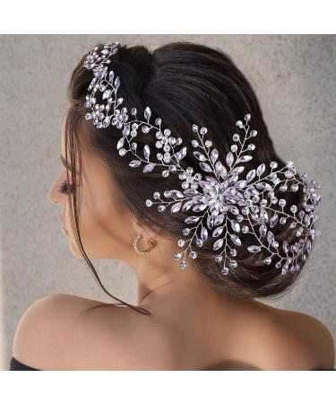 ZHENM Rhinestone Bridal Hair Vine - Wedding Headband for Bride - Buy Online on GoSupps.com