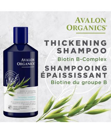 Avalon Organics Therapy Biotin B-Complex Thickening Shampoo For an Energized Scalp and Thicker Fuller-Looking Hair 414 ml - Buy Online on GoSupps.com