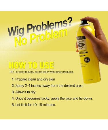 EBIN NEW YORK Wonder Lace Bond Adhesive Spray - Extra Mega Hold 14.2oz / 400ml Original 14.2 Fl Oz (Pack of 1) - Buy Online on GoSupps.com