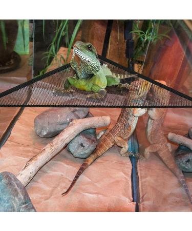 YUIP Mesh Reptile Hammocks Reptile Lizards Snakes Hammock Lounger Ladder Accessories Net Hanging Bed Toys (12"x12"x12" Black) - Buy Online on GoSupps.com