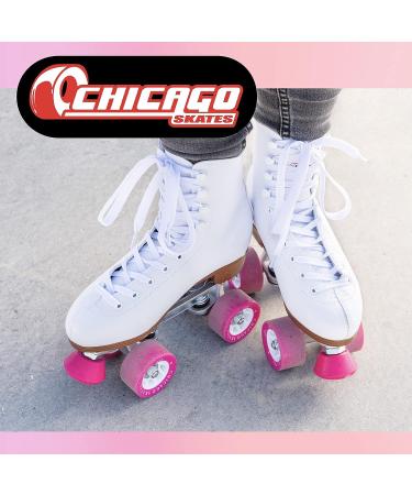 CHICAGO Women's and Girls Premium White Quad Roller Skates - Size 7 - Buy Online on GoSupps.com