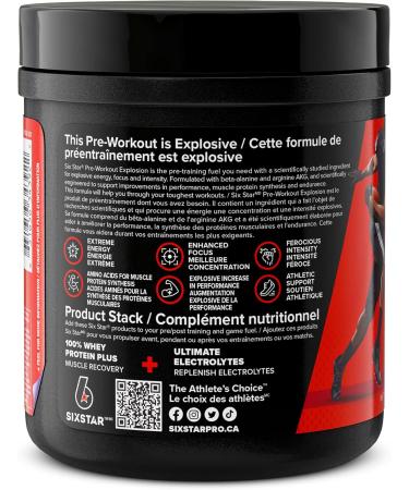 Six Star Pre Workout Six Star Preworkout Explosion Pre Workout Powder for Men & Women with Creatine Monohydrate & Beta Alanine for Energy Focus and Intensity Energy Powder Fruit Punch (30 Servings) Fruit Punch 30 Servings (Pack of 1) - Buy Online on GoSupps.com