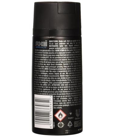 AXE Adrenaline Deodorant Body Spray - 5 oz (150 ml) | Long-lasting Freshness - Buy Online on GoSupps.com
