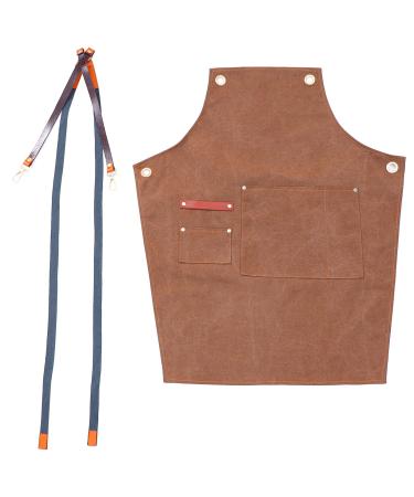 Beaupretty 1pc Hairdressing Overalls Neck Unisex Jean Apron Wrap Styling Nail Chef Apron Mens Grill Apron for Men Kids Tank Tops for Girls Salon Barbers Clothes Vest Man Barbecue Robe Denim