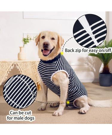 Dog Recovery Suit for Surgery, 3XL Navy, Medical Pet Shirt, Cone Alternative - Buy Online on GoSupps.com