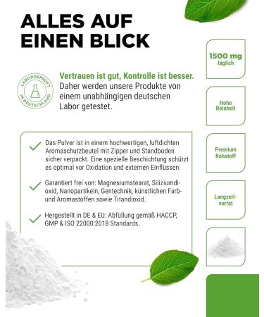 Glycine Pure 1100g - 100% Vegan Amino Acid Powder | Additive-Free & Laboratory Tested | Includes Measuring Spoon - Buy Online on GoSupps.com