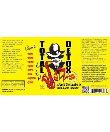JAZZ 10oz Total Detox Liquid Concentrate - Blue Raspberry with B2 & Creatine - Buy Online on GoSupps.com