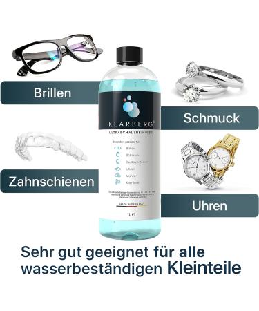  KLARBERG KLARBERG Pack of 2 Concentrated 1L Ultrasonic Cleaners - Cleaning of glasses jewelry dentures watches - Buy Online on GoSupps.com