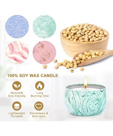 Larger Aromatherapy Candle Gift Set for Women - 4 Pack Natural Soy Wax Candles for Stress Relief Perfect for Christmas Birthdays & Valentine's Day - Buy Online on GoSupps.com