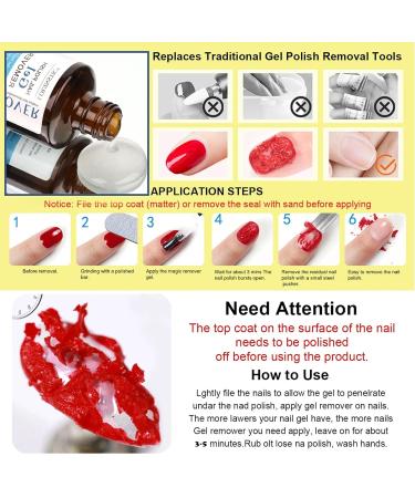 LOUINSTIC Gel Polish Remover - Professional Quick 3-5 Minute Nail Polish Remover | Easy Gel Removal 1 Pack - Shop Internationally - Buy Online on GoSupps.com
