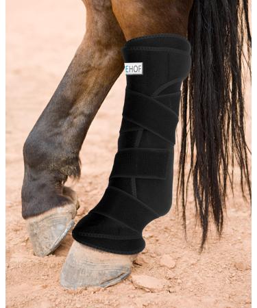 IceHOF cooling gaiters horse (solid hold) - pleasant upper material - 2 removable cooling packs and bandage washable - cooling gaiter also protective function - cooling strap for horses (4 pieces)