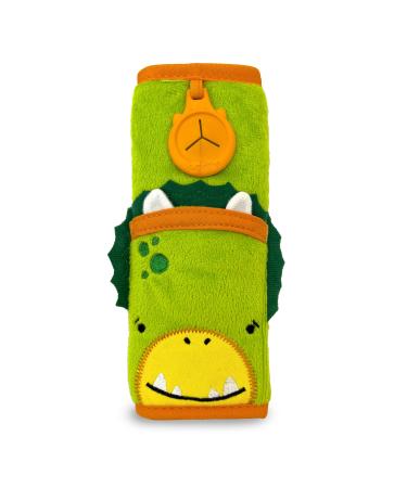 Trunki Seat Belt Pads for Kids | Comfy Childrens Seatbelt Cover | for Car Seats and Pram - SnooziHedz Dudley Dino (Green) Snoozihedz Dudly Dino (Green)