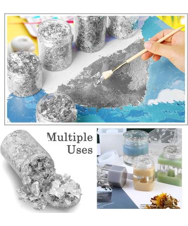 kesurpae DIY Craft Nail Foil Flakes Nail Art Made Easy With Silvery Shimmer Highly Decorative Not Edible And Cannot Be Used - Buy Online on GoSupps.com
