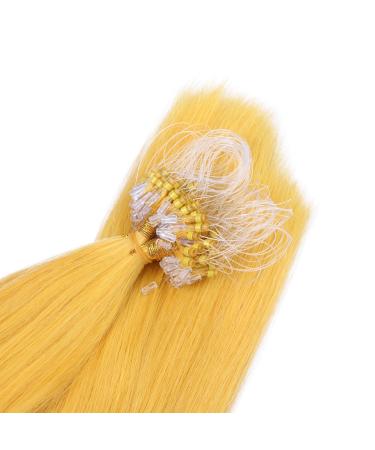 Micro Ring/Loop Hair Extensions - Yellow - 60 cm - 150 Strands - 0.5g 100% Remy Real Hair - Easy to Use Professional Quality Extensions - Buy Online on GoSupps.com