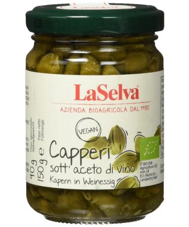 La Selva Organic Capers in Vinegar Pack of 3 (3 x 150 g) - Buy Online on GoSupps.com