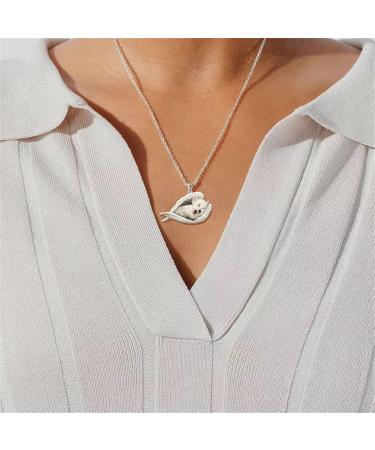 Frmuic Pet Necklace | Cute Sleeping Dog & Angel Jewelry | Perfect Gift for Animal Lovers & Young Girls - Buy Online on GoSupps.com