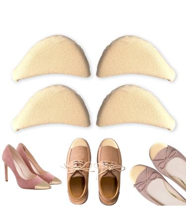 Shoe Filler  Toe Filler & Shoe Inserts to Make Big Shoes Fit  Shoe Insoles for Men & Women  Nude (2 Pairs) (Nude)
