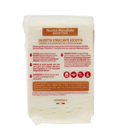 Cotton Plus Deep Cleanser Makeup Remover Milk - Maxi Pack of 50 | Gentle & Effective International Shipping - Buy Online on GoSupps.com