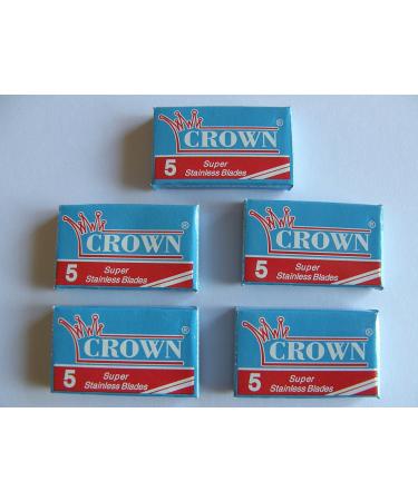 25 Crown Super Stainless Double Edge Safety Razor Blades