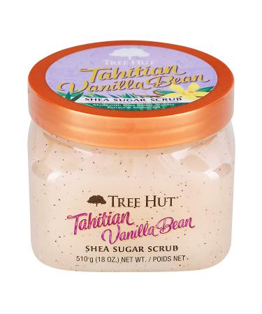 Tree Hut Tahitian Vanilla Bean Shea Sugar Scrub - 18 oz (1.12 lb) Pack - Exfoliating Body Scrub with Pure Vanilla Beans - Buy Online on GoSupps.com