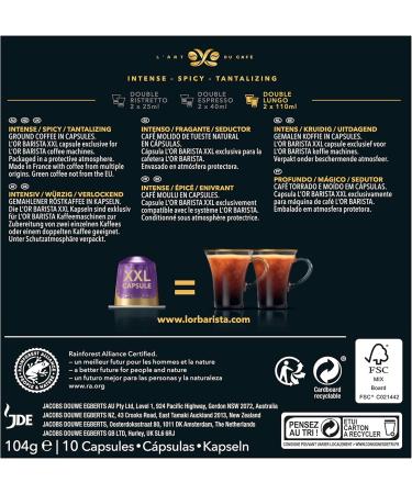 L'Or Barista Caf - 10 Lungo Profundo 8 Capsules - L'Or Barista Compatible - Buy Online on GoSupps.com