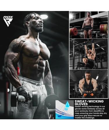 RDX Fitness Gloves for Men & Women | Strength Training & Weightlifting Wrist Protection | Non-Slip Gym Workout Gear - Buy Online on GoSupps.com
