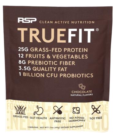 RSP Nutrition TrueFit Grass-Fed Whey Protein Shake Chocolate 1.7 oz (49 g)