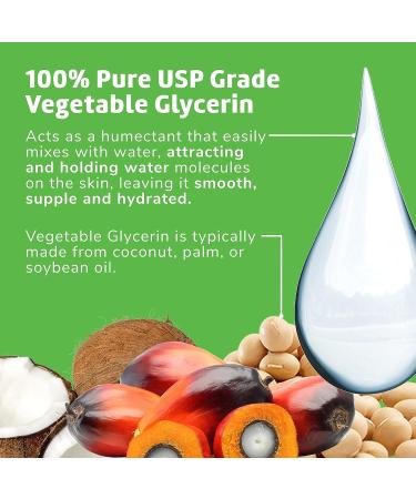 De La Cruz 100% Pure Vegetable Glycerin - 8 fl oz | USP Grade for Hair, Skin & DIY Projects - Buy Online on GoSupps.com