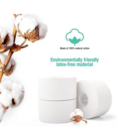 (3 Pack) White Athletic Sports Tape  Very Strong Easy Tear No Sticky Residue Tape for Athlete & Sport TrainersÂ & First Aid Injury Wrap Suitable for Bats Tennis Gymnastics & Boxing(1.5in X 35ft) - Buy Online on GoSupps.com