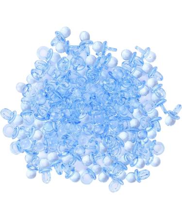 YUUGAA Mini Pacifiers - 200 Acrylic Baby Nipples for Baptism & Birthday Gifts - Decorative Blue Accessories - Buy Online on GoSupps.com