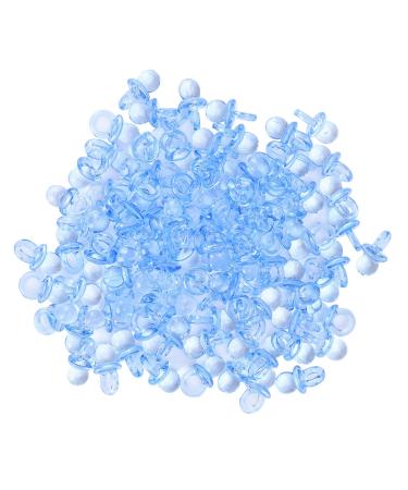 Acrylic pacifier accessories material gift item decoration nipples mini baptism baby birthday 200 pieces petite trim decorations (blue)