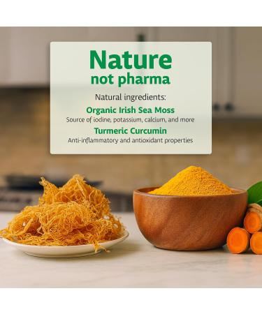 Organic Irish Sea Moss & Turmeric Curcumin Supplement Vegan Formula with Turmeric Extract (Curcuminoids 95%) Joint Mobility Support Gut Health & Daily Wellness for Active Adults 60 Capsules - Buy Online on GoSupps.com