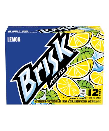 Brisk Lemon Iced Tea 355 mL Cans 12 Pack