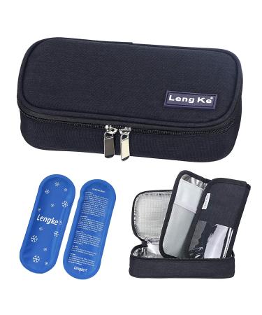 Youshares insulin cooling bag - insulated medication diabetics pocket for storing insulin for diabetics and passing bottles with 2 cooling packs (black) y5 -black - Buy Online on GoSupps.com