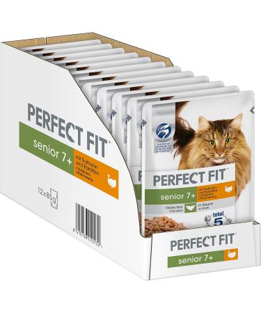 Sensitive 1+ & Senior 7+ Wet Cat Food Bundle - Chicken & Turkey with Carrots - 12 x 85g | Premium International Shipping - Buy Online on GoSupps.com