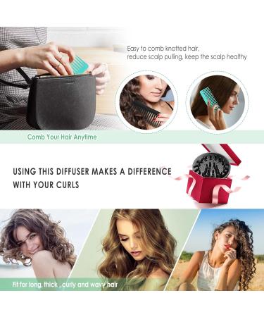 Collapsible Hair Diffuser for Curly Hair | Universal Attachment for Blow Dryer with Adjustable Size | Ideal for Long, Thick, and Natural Wavy Hair - Buy Online on GoSupps.com