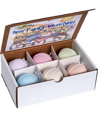 6-Piece Bath Bomb Fizzies with Surprise Bear Family Toys Inside | Large 5 oz Balls | Safe and Fun Bubble Baths for Kids | Perfect Gift for Boys and Girls - Buy Online on GoSupps.com