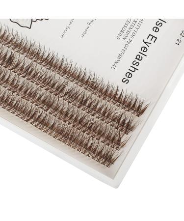 Bodermincer 231 Clusters D Curl Dark Brown Mink Lashes 14mm - Premium Individual Eyelash Extensions - Buy Online on GoSupps.com