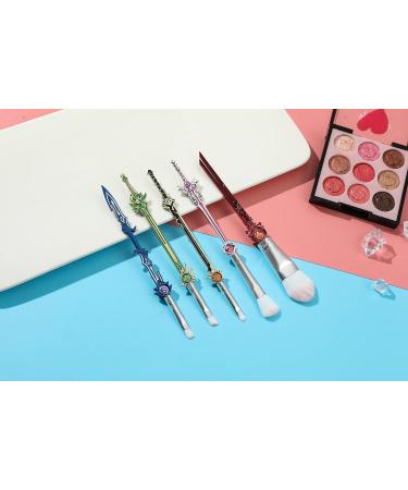 Nc Zhuyao 5-Piece Anime Makeup Brush Set with Bag | Foundation Blush Eyeshadow and More | Perfect for Creators & Beauty Lovers - Buy Online on GoSupps.com