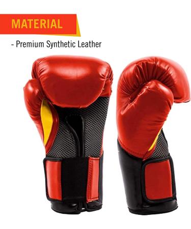 Everlast Elite Pro Style Training Gloves - Red, 12 oz | Premium Quality and Durability - Buy Online on GoSupps.com