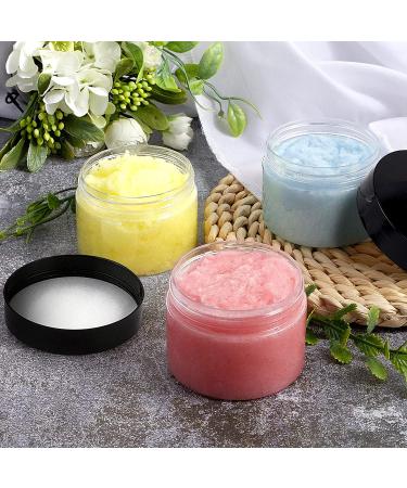 24 Pack 4 oz Plastic Jars with Lids and Labels - BPA Free Clear Empty Containers for Cosmetics and Beauty Products - Buy Online on GoSupps.com