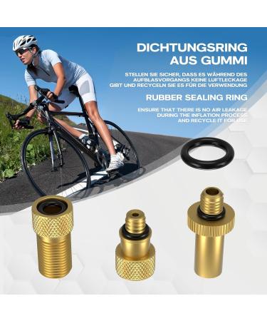 WATSABRO Bicycle & Car Valve Adapter Set Universal Compressor & Air Pump Adapters for French Valves - Buy Online on GoSupps.com