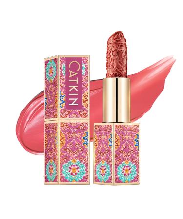 CATKIN Lasting Finish Moisturizing Lipstick High Impact Red Lipstick with Moisturizing Formula enriched with Avocado Oil and Vitamin E 3.2g (127)