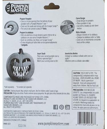 Pumpkin Masters Jack O Lantern Teeth Kit - Halloween Decorating Essentials - Buy Online on GoSupps.com